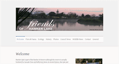 Desktop Screenshot of friendsofhawkerlake.com