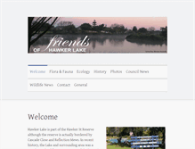 Tablet Screenshot of friendsofhawkerlake.com